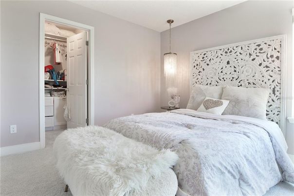 Bedroom, Interior, Pendant Lights