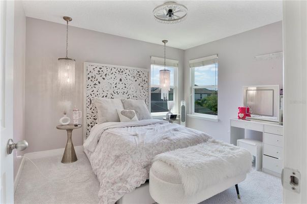 Bedroom, Interior, Pendant Lights