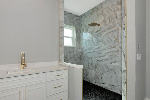 Bathroom, Interior, Marble Walls