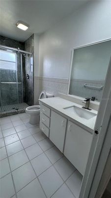 Bathroom, Dual Sink Vanities, Glass Shower, Interior