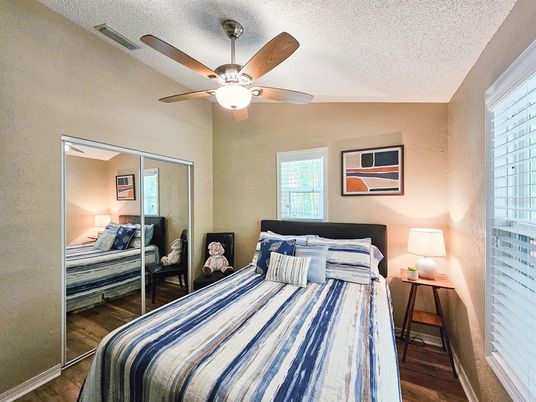 Bedroom, Interior, Wood Texture Flooring