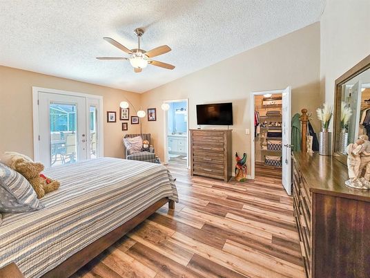 Bedroom, Interior, Wood Texture Flooring