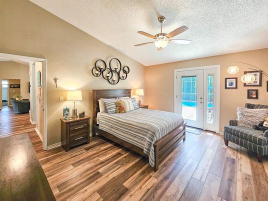 Bedroom, Interior, Wood Texture Flooring