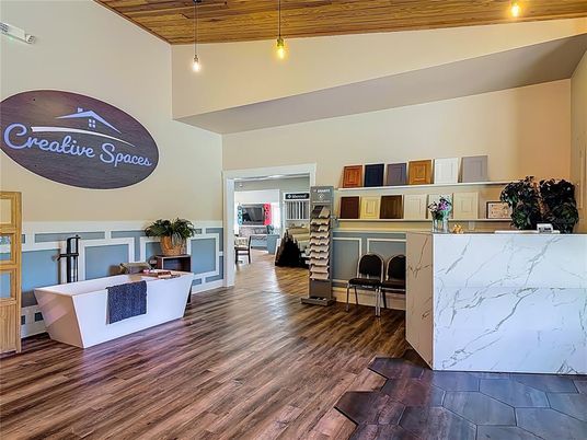 Interior, Marble Walls, Pendant Lights, Wood Texture Flooring