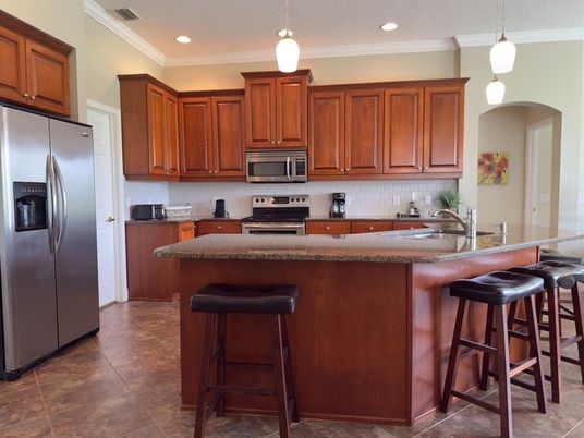 Interior, Kitchen, Pendant Lights, Recessed Lighting, Stainless Steel Appliances