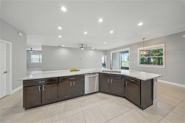Interior, Kitchen, Pendant Lights, Recessed Lighting