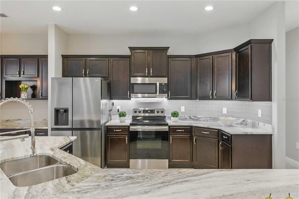 Interior, Kitchen, Recessed Lighting, Stainless Steel Appliances