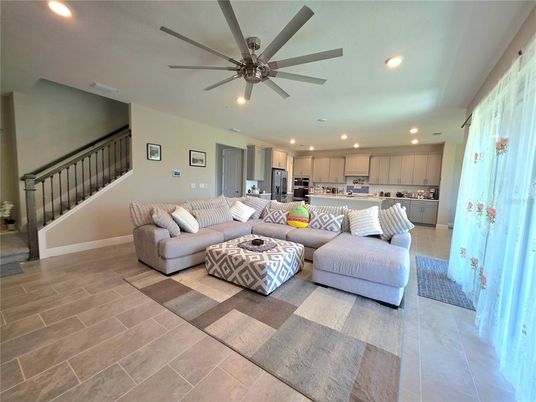 Interior, Kitchen, Living room, Recessed Lighting