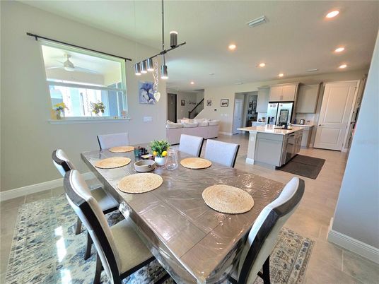 Dining room, Interior, Kitchen, Pendant Lights, Recessed Lighting