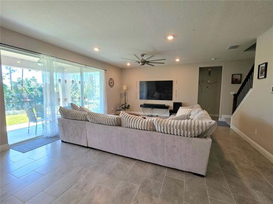Interior, Living room, Recessed Lighting
