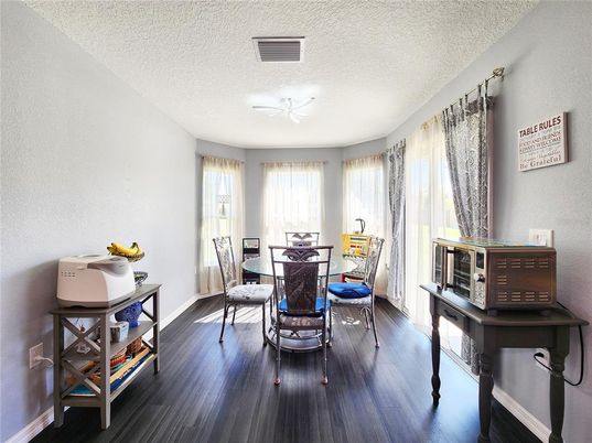 Dining room, Interior, Wood Texture Flooring