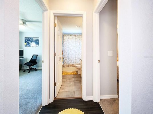 Bathroom, Interior, Wood Texture Flooring