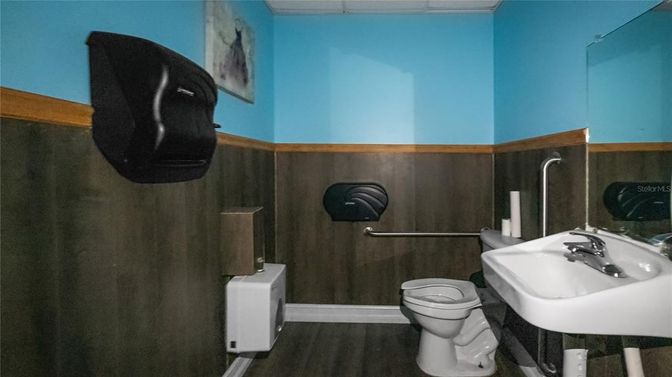 Bathroom, Interior, Wood Texture Flooring