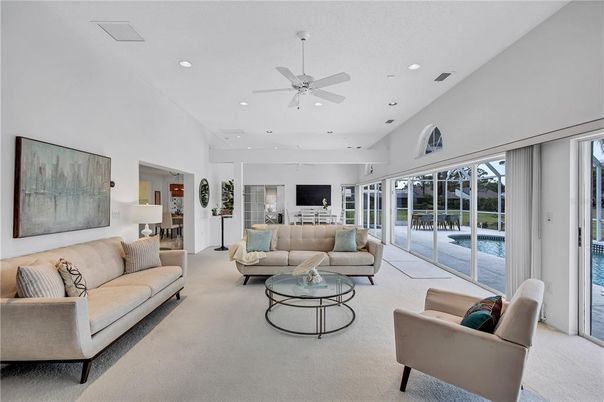 Interior, Living room, Recessed Lighting