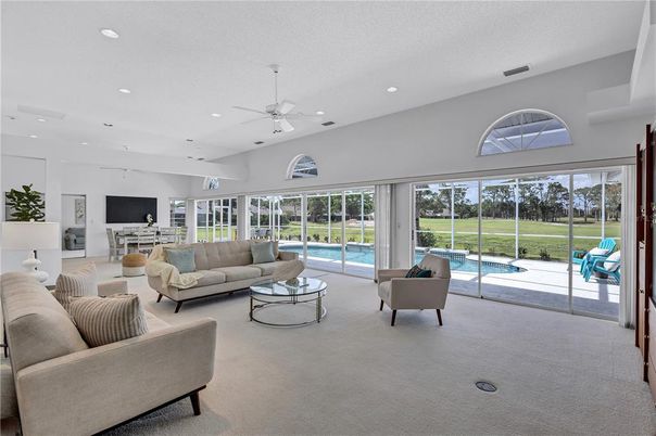 Interior, Living room, Recessed Lighting