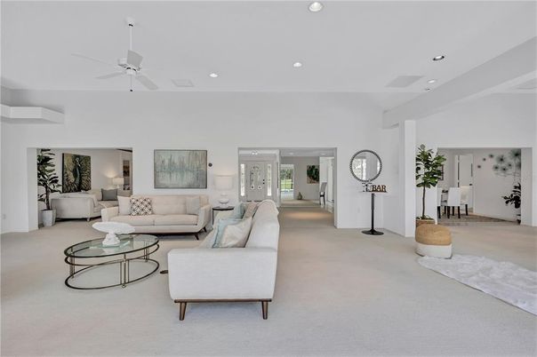 Interior, Living room, Recessed Lighting