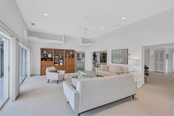 Interior, Living room, Recessed Lighting