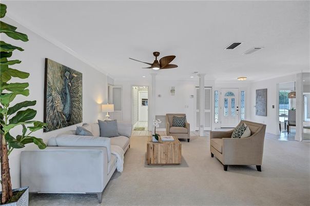 Interior, Living room, Recessed Lighting
