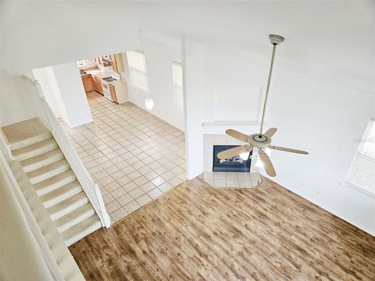 Empty room, Fireplace, Interior, Wood Texture Flooring