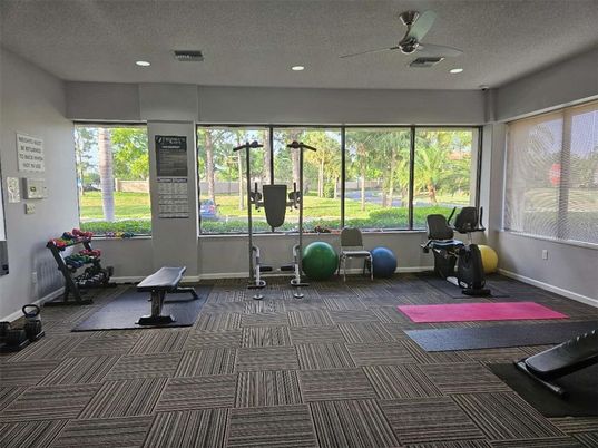 Fitness Equipment, Interior, Recessed Lighting