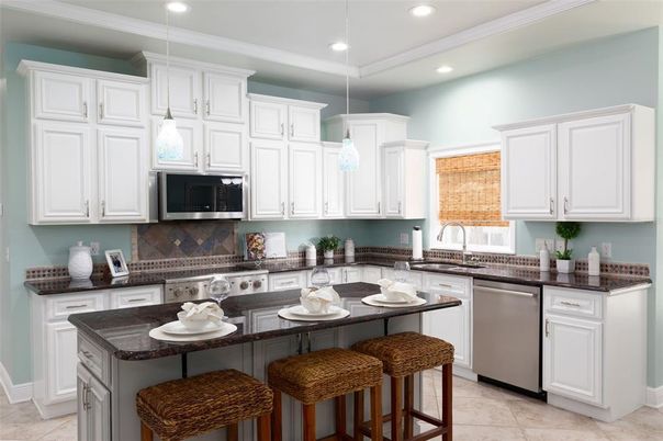 Interior, Kitchen, Pendant Lights, Recessed Lighting, Stainless Steel Appliances