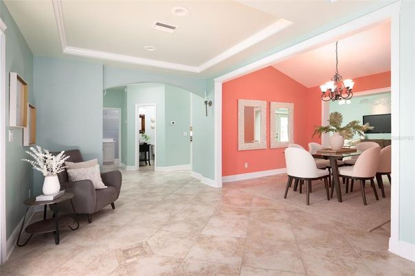 Chandelier, Dining room, Interior, Recessed Lighting