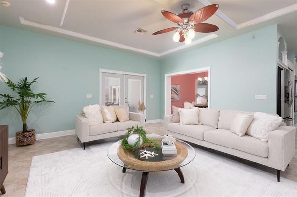 Interior, Living room, Recessed Lighting