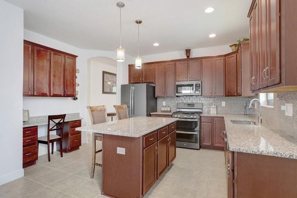 Interior, Kitchen, Pendant Lights, Recessed Lighting, Stainless Steel Appliances
