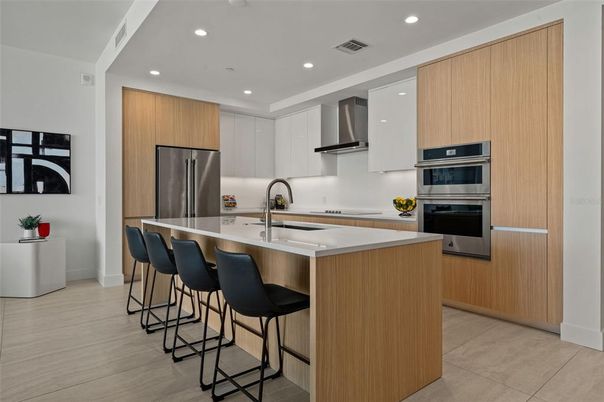 Interior, Kitchen, Recessed Lighting, Stainless Steel Appliances