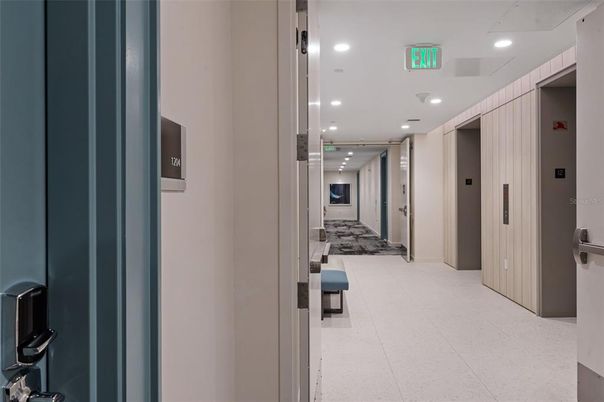 Elevator, Interior, Recessed Lighting
