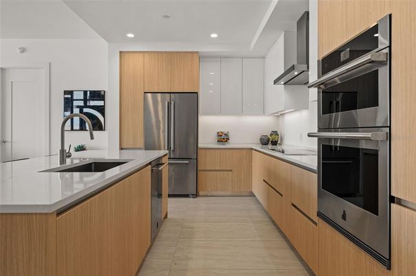 Interior, Kitchen, Recessed Lighting, Stainless Steel Appliances