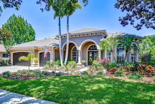 Attached, Backyard, Exterior, Facade, Mediterranean