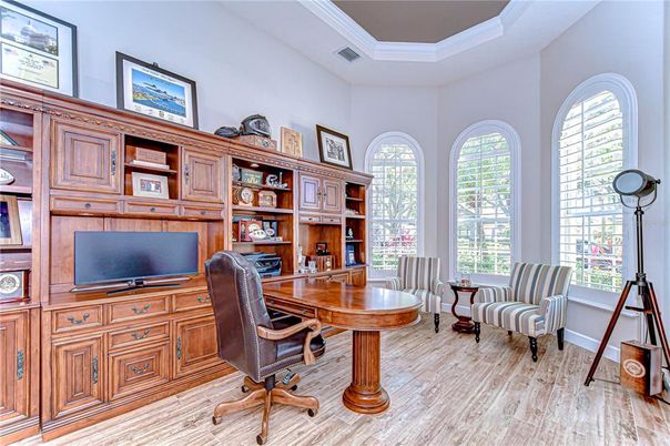 Home Office, Interior, Wood Texture Flooring