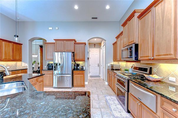 Interior, Kitchen, Pendant Lights, Recessed Lighting, Stainless Steel Appliances