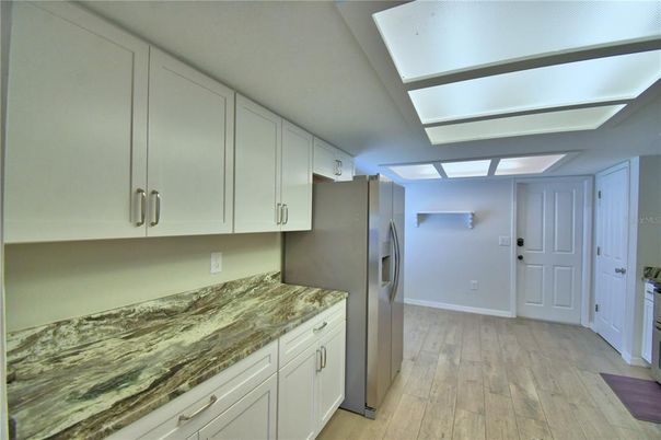 Interior, Kitchen, Wood Texture Flooring
