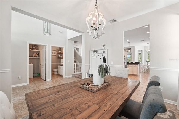 Chandelier, Dining room, Interior, Pendant Lights, Recessed Lighting