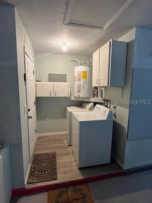 Interior, Washer, Wood Texture Flooring