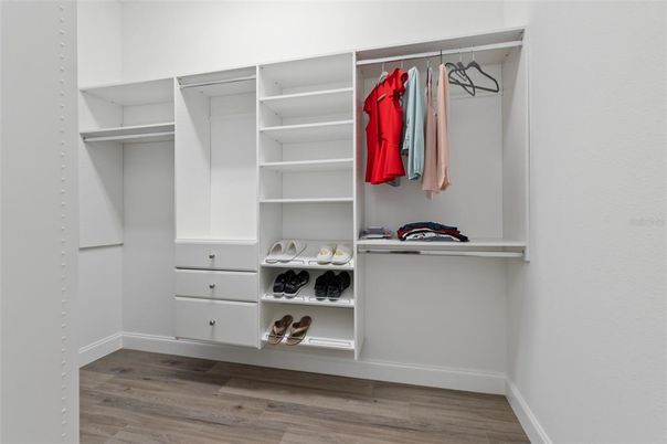 Interior, Walk-in Closets, Wood Texture Flooring