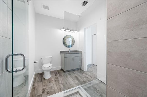 Bathroom, Interior, Wood Texture Flooring