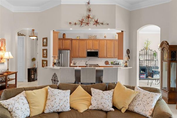 Interior, Kitchen, Living room, Recessed Lighting, Stainless Steel Appliances