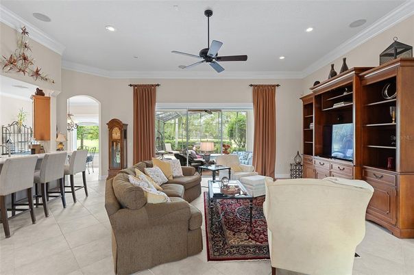Interior, Living room, Recessed Lighting