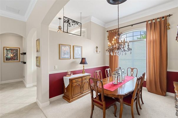 Chandelier, Dining room, Interior, Pendant Lights