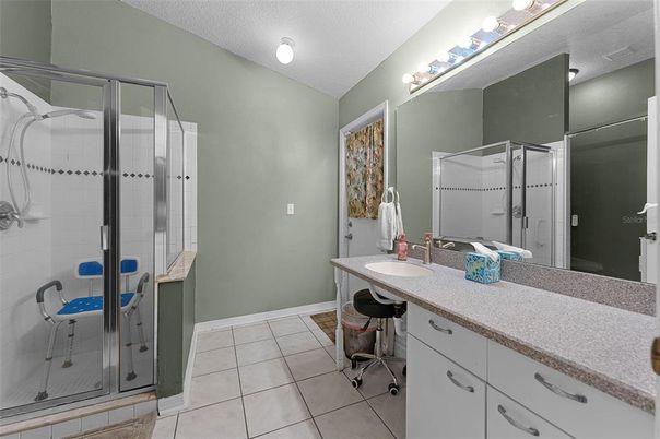 Bathroom, Dual Sink Vanities, Glass Shower, Interior