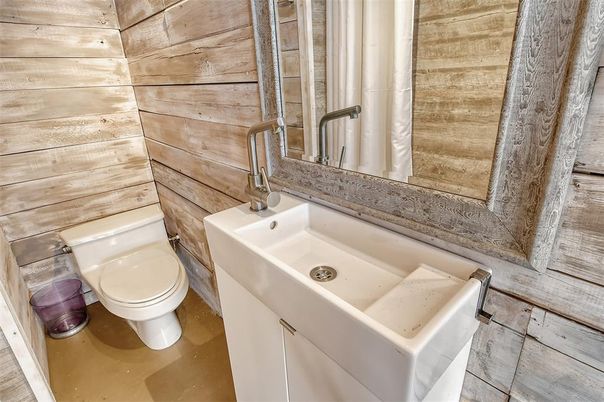Bathroom, Interior, Wooden Walls