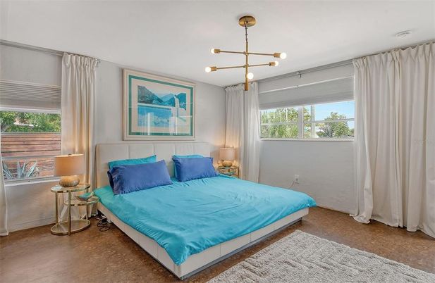 Bedroom, Interior, Pendant Lights