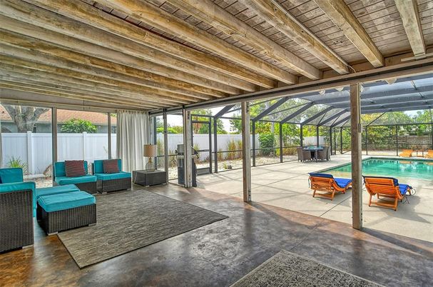 Glass Ceilings, Interior, Pool, Sun Room, Wooden Beams, Wooden Ceilings