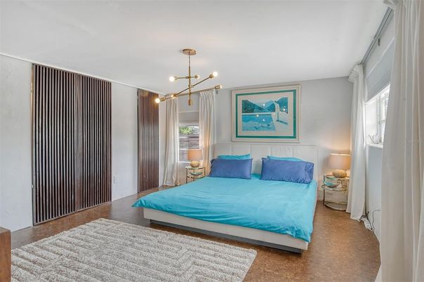 Bedroom, Interior, Pendant Lights