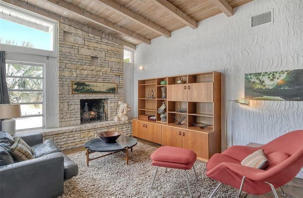 Fireplace, Interior, Living room, Stone Walls, Wooden Beams, Wooden Ceilings