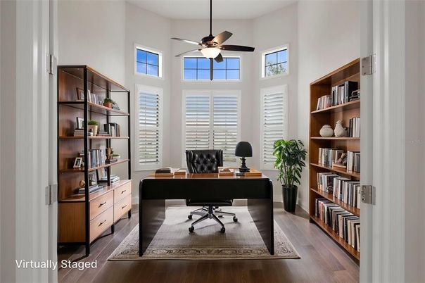 Home Office, Interior, Wood Texture Flooring