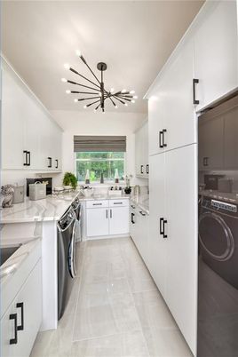 Interior, Kitchen, Pendant Lights, Washer